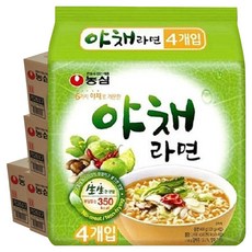 농심 야채라면 100g, 128개