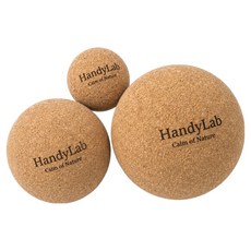 Handy Lab 高密度軟木按摩球 5cm + 6cm + 7cm 套組