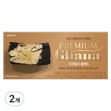 가나 프리미엄 다크밀크 블렌드 초콜릿, 78g, 2개