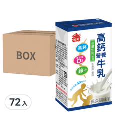 義美 高鈣營養牛乳, 125ml, 72入