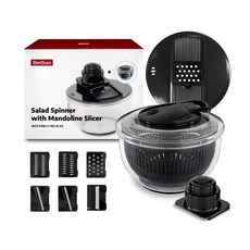 Berthan 蔬菜脫水器 切菜器 6件組, 混合顏色, 1套