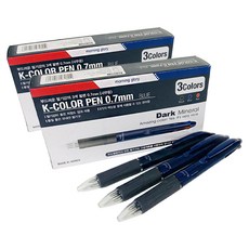 morning glory 1000 K彩色三色原子筆 0.7mm, 藍色, 24個