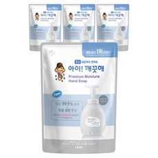 LION 獅王 趣淨 頂級保濕洗手慕斯補充包 棉花香, 400ml, 4包