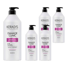 케라시스 데미지 클리닉 손상케어 단백질 샴푸 플로럴파우더향, 980ml, 5개