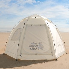 스위스마운틴 고질라 헥사돔 원터치 텐트, 아이보리, 5~6인용