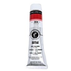 SHIELD 盾牌 標準油畫顏料 專家用 304 CINESE RED, 180ml, 1色