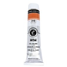 SHIELD 盾牌 標準專家用油畫顏料 318 APRICOT YELLOW, 180ml, 1