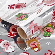 Pororo 賤萌Loopy 聖誕包裝紙, 雪花, 1個