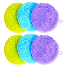 矽膠菜瓜布 隨機出貨, 1入, 6個