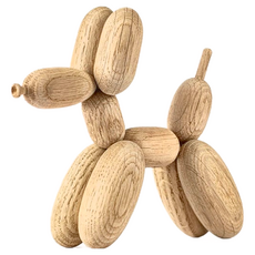 Boyhood 氣球狗造型橡木擺飾 丹麥設計, 橡木色