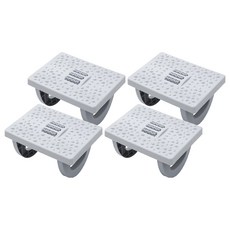 생활의이득 사무실 가정용 지압롤러 흔들 패드, 4개, 그레이