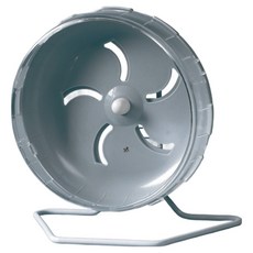 딩동펫 햄스터 무소음 런닝 쳇바퀴, 그레이, 1개