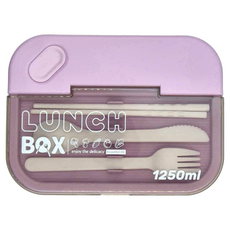 北歐風分格大容量便當盒, 顏色隨機, 1個