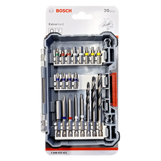 BOSCH 博世 台灣公司貨 Pick n Click 皮克力六角柄金屬鑽頭 20件起子頭組, 1組