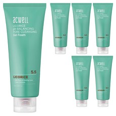 acweLL 甘草pH平衡毛孔潔面凝膠, 6條, 160ml
