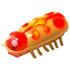 Truly House 寵物自動轉向發光電動玩具蟲 貓玩具/狗玩具/耐咬玩具, 1個, 單一商品, 黃紅瓢蟲