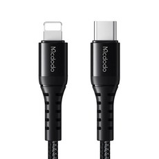 Mcdodo 麥多多 PD Lightning-Type-C iPhone充電線 快充線 20cm 鋁合金+尼龍編織, 1條