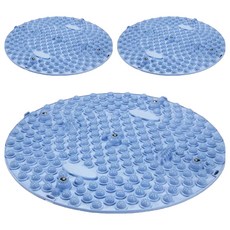 Bonitory 圓形足部按摩指壓墊 45cm, 天藍色, 3個