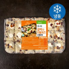 풀스키친 갈릭앤더블치즈 수제피자 (냉동), 55g, 18개입, 1개