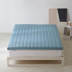 더코이즈 스마트 슬립 라텍스 토퍼 매트리스, 네오민트, 5cm