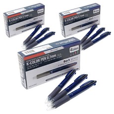 morning glory 1200 K彩色 4色圓珠筆 0.7mm, 藍色, 36個