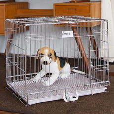 뉴 강아지울타리 크롬 사각 철장, 실버, 1개