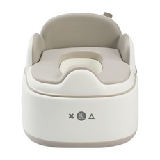 酷咕鴨KU.KU Duckbill 豪華軟墊三合一學習便器馬桶 淺茶棕 寶寶如廁訓練神器