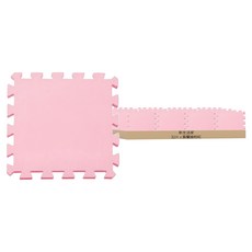 新生活家 防護巧拼地墊 台灣製造 EVA, 莫蘭迪粉紅, 32片