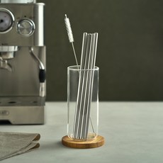 에스테반호프 스텐 스트로우 세척솔 일자형 22.5cm 4p + 세척솔 세트, 1세트