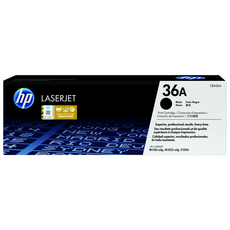 hp 惠普 碳粉匣 CB436A, 黑色, 1盒