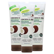 椰子油護髮素, 250ml, 3入