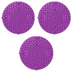 Bonitori 圓形腳底按摩指壓墊 55cm, 紫色, 3個