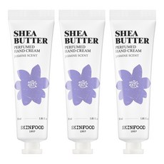 SKINFOOD 乳木果油香氛護手霜 茉莉花香, 30ml, 3個