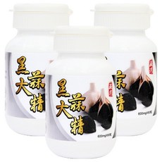 必盛氏 醱酵黑大蒜精, 無蒜臭味 含18種胺基酸, 600mg, 60顆, 3罐
