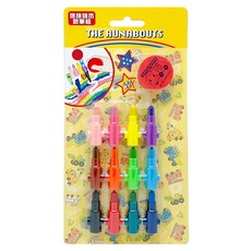 Dung Jin 敦景 橡擦積木蠟筆組 樂跑小車 RB19511B, 12色, 1組