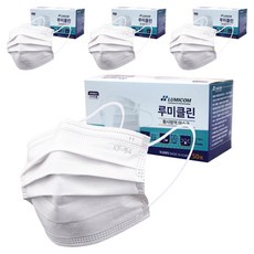 루미컴 루미클린 황사방역 대형 KF94, 50개입, 4개, 화이트