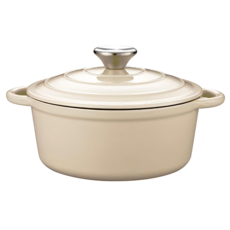 Corelle Brands 康寧餐具 Snapware 鑄鐵琺瑯鍋, 20cm, 米白色, 1個