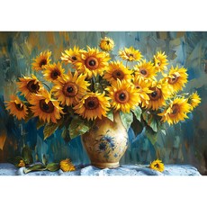 Let's Puzzle 風景 陽光向日葵拼圖, 1000件, 1個, 混合色