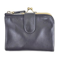 真皮羊皮 14卡位 女士翻頁式 皮夾 錢包 口金包 短夾 女夾 LH962