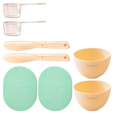 SELFANGEL 軟模工具組 圓碗+鏟子+量杯+海綿, 2組