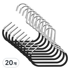 Shopping153 多功能帽子圍巾領帶掛架, 黑色, 20個