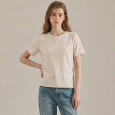 BASIC HOUSE 女款透氣優質40支棉短袖圓領T恤 LATS0211