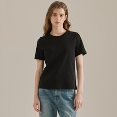 BASIC HOUSE 女款透氣優質40支棉短袖圓領T恤 LATS0211