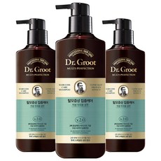 닥터그루트 멀티퍼펙션 탈모케어 지성 두피용 샴푸, 400ml, 3개