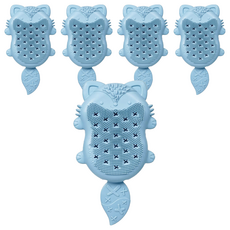 b.box 狐狸多功能沐浴刷，柔軟矽膠刷毛，含海綿, 藍色, 1個, 5個