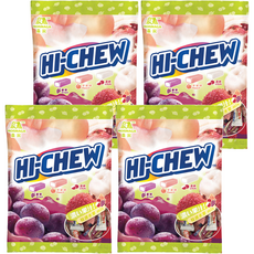 MORINAGA 森永 HI-CHEW 嗨啾 軟糖 特選水果口味, 90g, 4袋