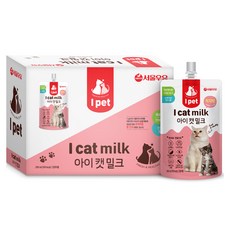 서울우유 아이캣밀크 반려동물 음료 200ml, 우유맛, 10개