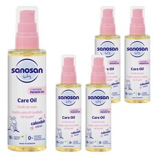 사노산 베이비 케어오일, 5개, 100ml