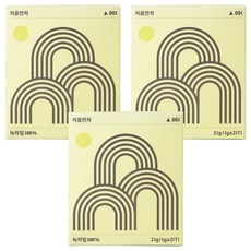 대한다업 처음딴차 녹차, 1g, 21개입, 3개