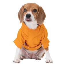 pehom 可調節式防潑水魔鬼氈 蛋黃色 XXL 寵物雨衣, 1入